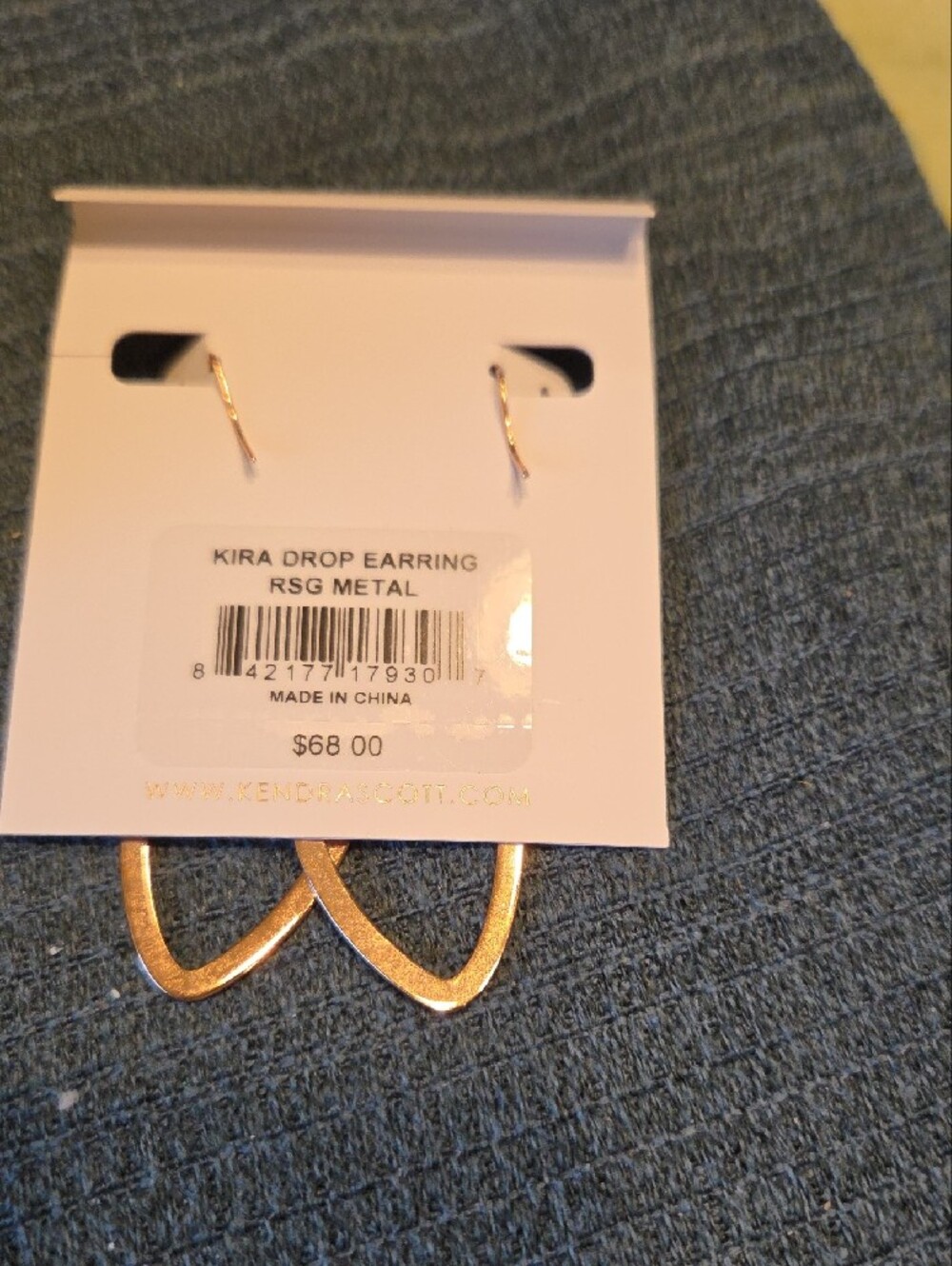 Kendra Scott Kira Drop Rose Gold  Earrings And Necklace Set - Picture 5 of 6